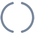 icon of two arcs facing each other horizontally to make a complete circle to represent training.